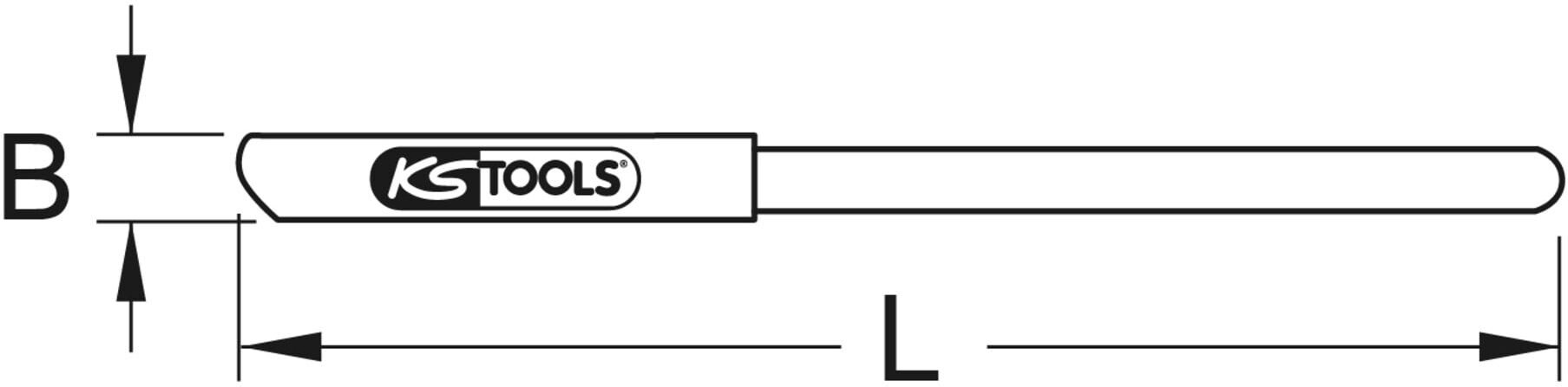 KS Tools BRONZEplus Hebestange 800 mm (963.9766)
