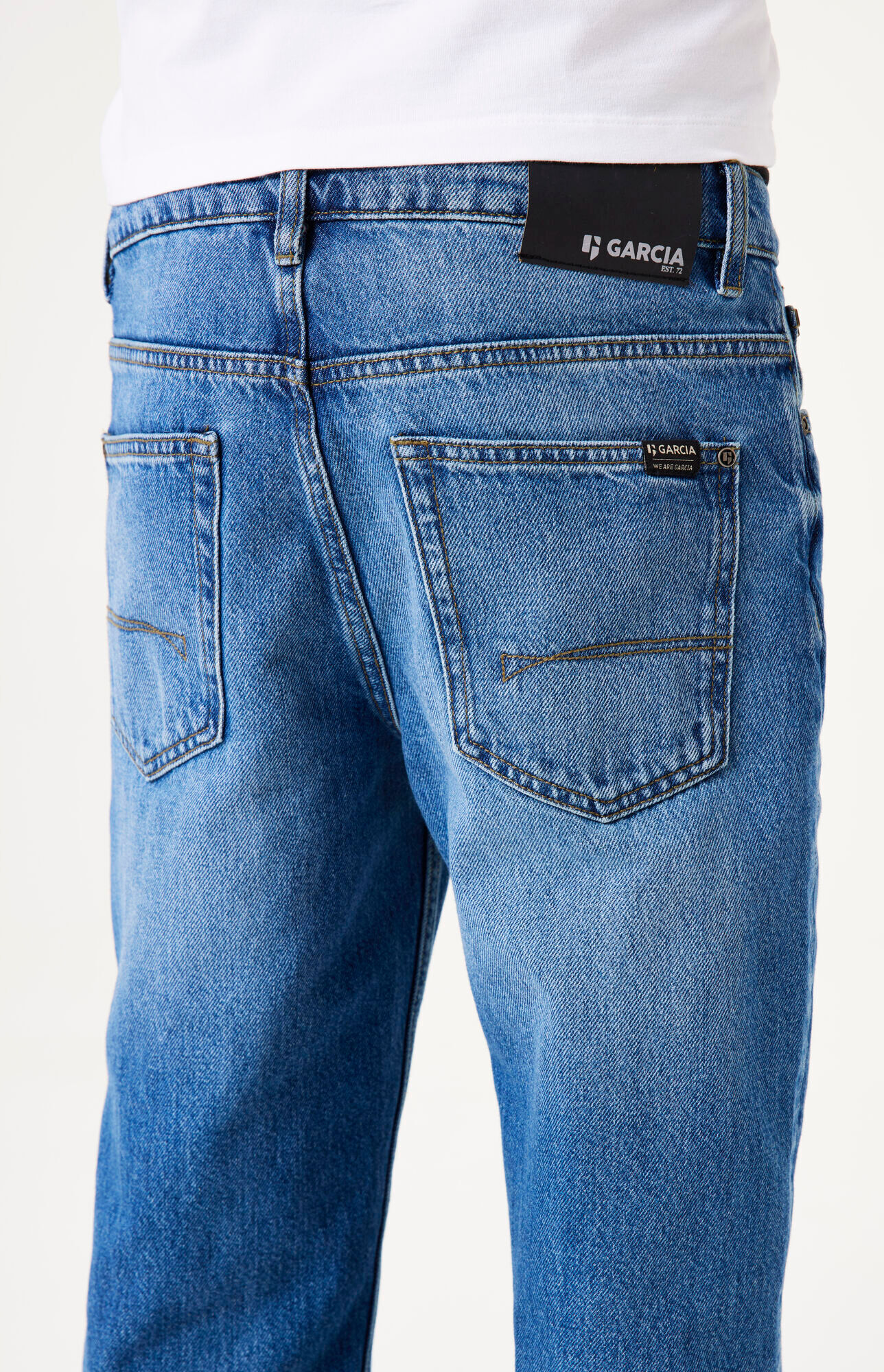 Straight-Jeans GARCIA "Ilyano", Jungen, Gr. 140, N-Gr, blau (medium used 5485), Denim/Jeans, Obermaterial: 100% Baumwolle, straight fit lang, Jeans Straight-Jeans, Etwas niedrigere Leibhöhe
