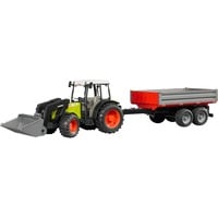 02112 Claas Nectis 267 F mit Frontlader und Bordwandanhänger, Modellfahrzeug
