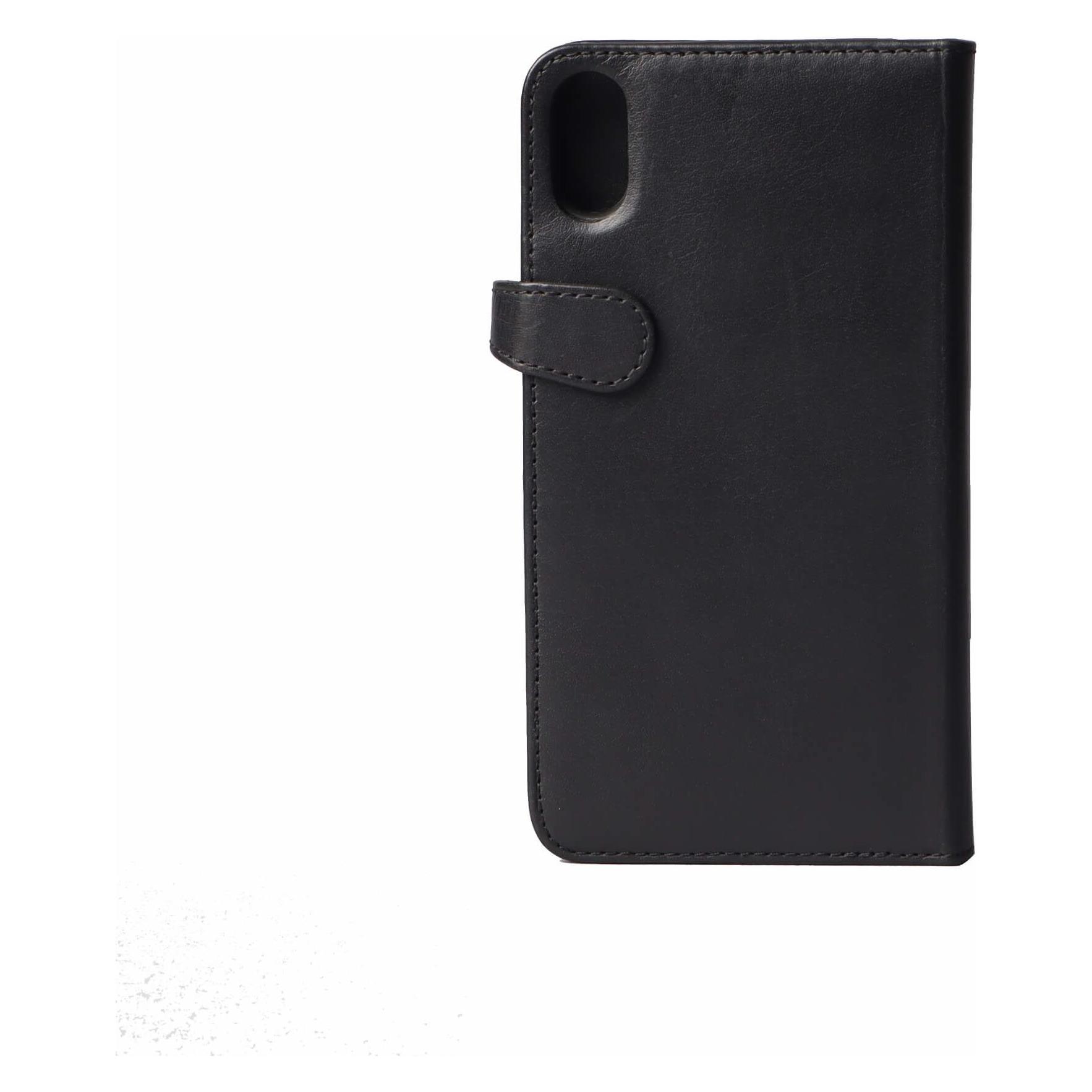 Carl BUFFALO Wallet Sort Laeder Til 3 kort (Apple iPhone X) (658564)