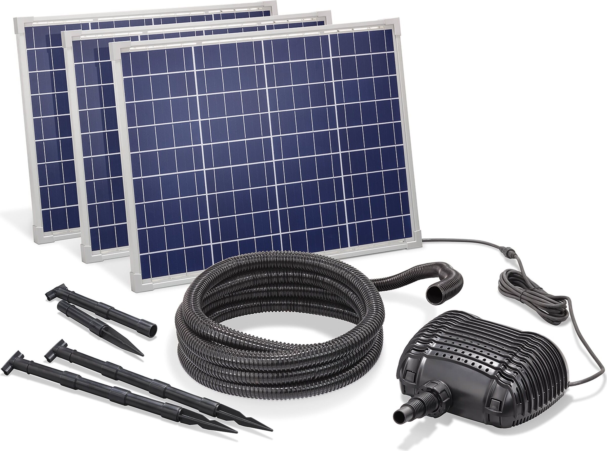 esotec Solar Bachlaufset WATERFALL 150/4300 Kompletset Solarbrunnen außen 101571
