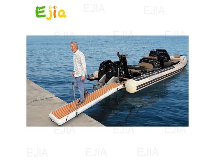 Plate-forme flottante gonflable de quai de ponton de voie de Gangway de 2x0.6x0.15m pour le Yacht de mer de lac, bateau