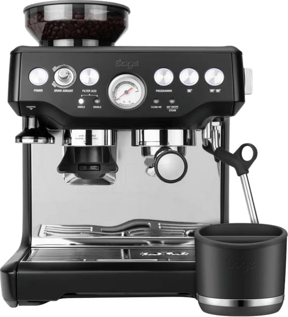 Sage Barista Express Black Truffle met uitklopbak