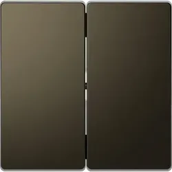 Merten Doppelwippe mit Kontrollfenster, System Design, Moccametallic