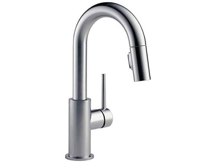 Delta Faucet Trinsic Einhebelmischer für Küchenspüle Standard 13.00 x 4.38 x 10.50 inches Arctic Stainless