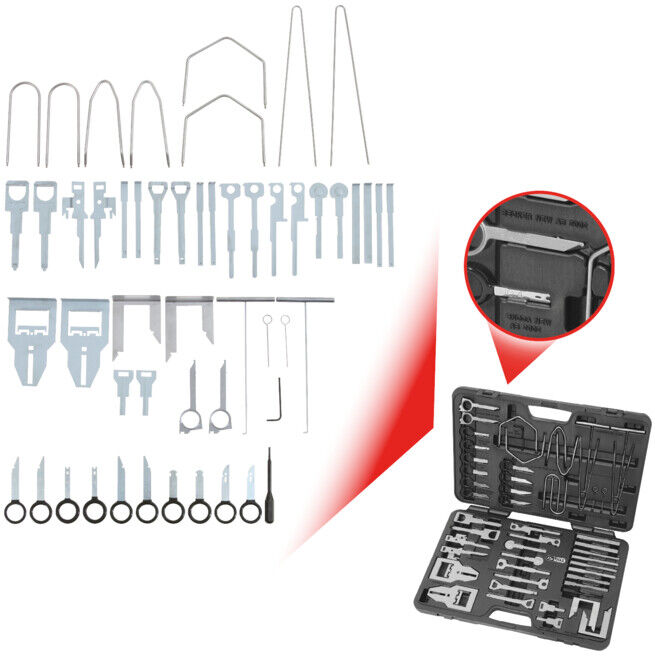 KS Tools Coffret de montage/démontage pour autoradio, 52 pcs. (500.1380)