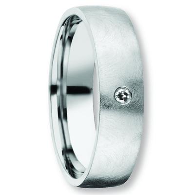 Diamantring ONE ELEMENT Gr. 50, silber, Fingerringe, Damen, 50, 0,02, Diamanten Silber 925 (Sterlingsilber), Diamanten, Silber 925 (Sterlingsilber), Diamantring, Elegant & beständig – Diamantdetails mit feinem Funkeln