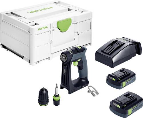 Festool CXS 18 C 3,0-Plus 576883 Akku-Bohrschrauber 18V 3.00Ah inkl. Akku, inkl. Ladegerät