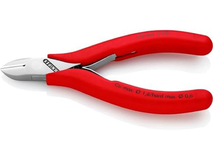 KNIPEX Elektronica-zijsnijtang met doorgestoken scharnier, 77 01 115