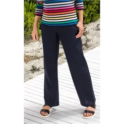 Leinen-Hose in marine in Größe 46 von DW-Shop, Marine, 46