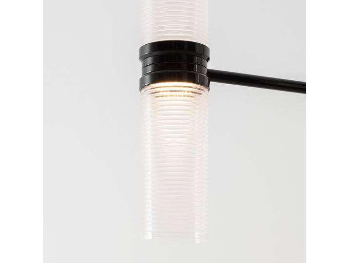 Zephyr Linear LED-Pendel, schwarz, Länge 160 cm - Artemide - Wohnzimmer - Design - Aluminium - Mehrflammig