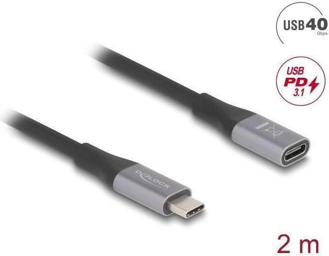 Delock USB-verlengkabel 24-pins USB-C mannelijk
