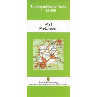Metzingen, Karte von , LVA Baden-Württemberg, 978-3-86398-133-4