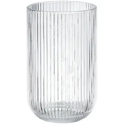 HOME STORY Teelichtglas   , transparent/klar , Glas , Maße (cm): B: 8 H: 13