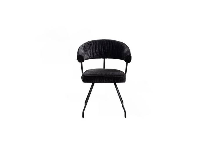 Kawola Esszimmerstuhl Runa Schwarz Webstoff (1er-Set), Kunststoff, 60x82x59 cm, Esszimmer, Stuhl