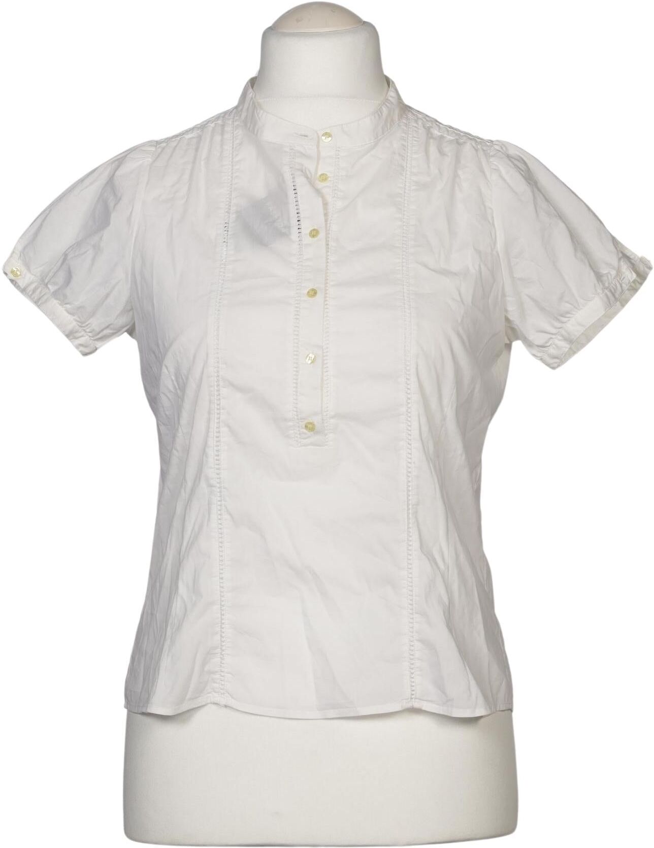 Bruuns Bazaar Damen Bluse, Weiß, Gr. M, kein / Etikett - Second Hand