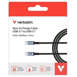 Verbatim Ladekabel USB-C/USB-C 31846