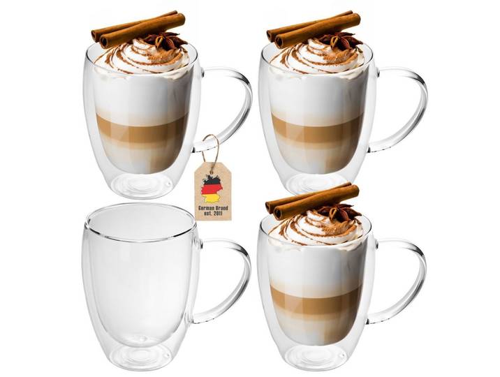 KAFFEEGLAS 250 ml (4er-Set)