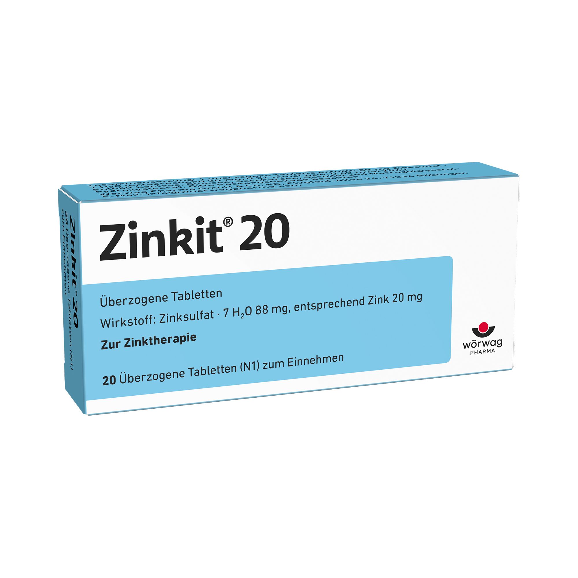 Zinkit 20 überzogene Tabletten St Überzogene