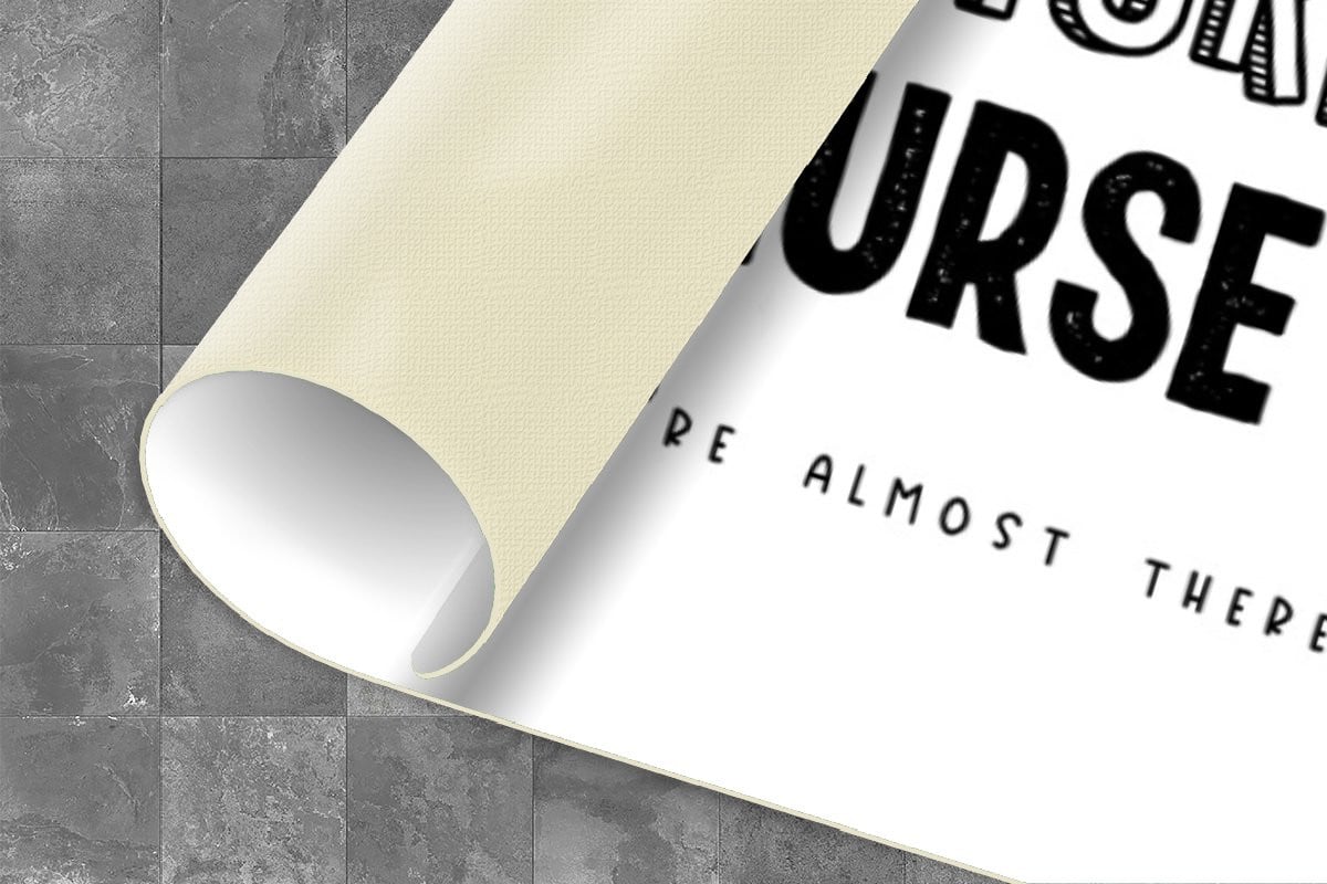 Keukenloper Vinyl met Verpleegkundige Quote - 120 x 60 cm