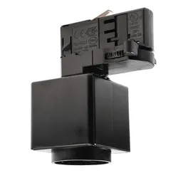 Deko-Light 3-Phasen Schienensystem D Line/Dali Steckdosenadapter Graphitschwarz RAL 9011 230 V/AC