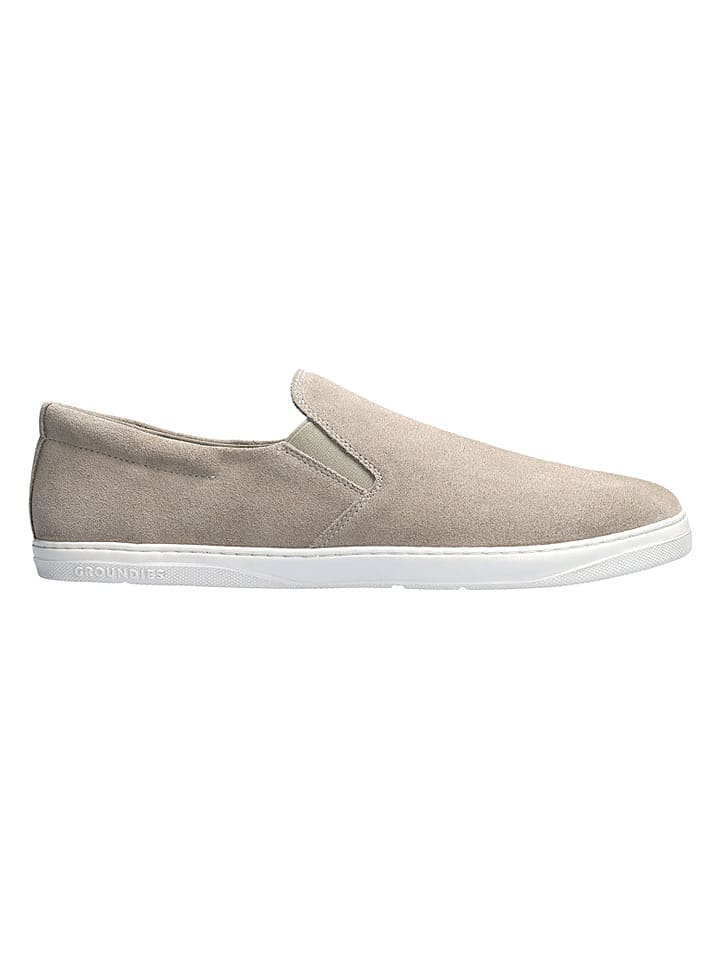 Groundies Leder-Barfußschuhe "Ease" in Beige - 44