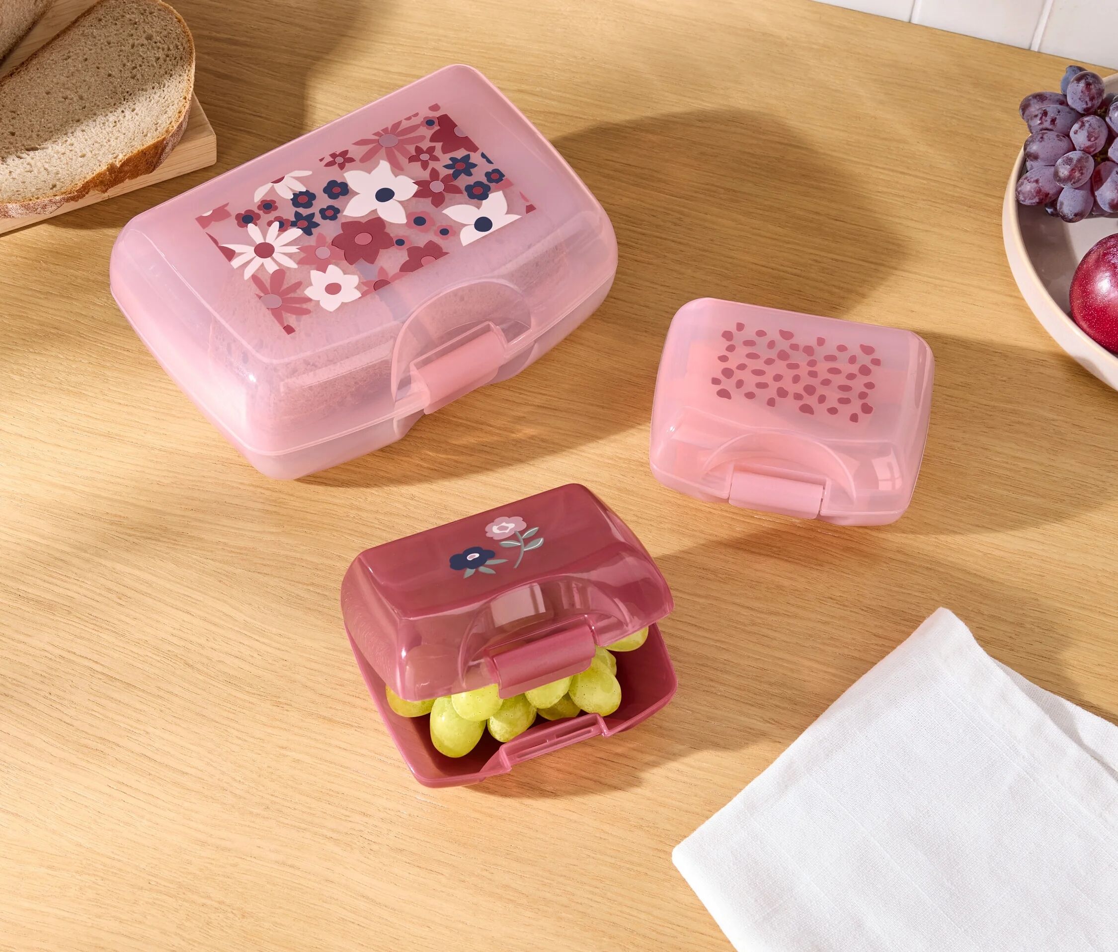 Tchibo - Brotdosen-Set - rosa