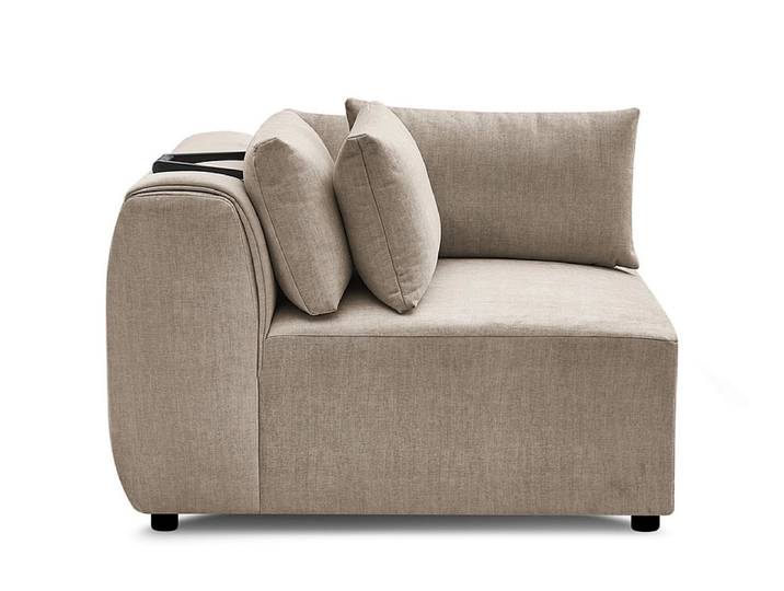 Ecke für modulare Sofas BOBOCHIC JANA Samt taupe