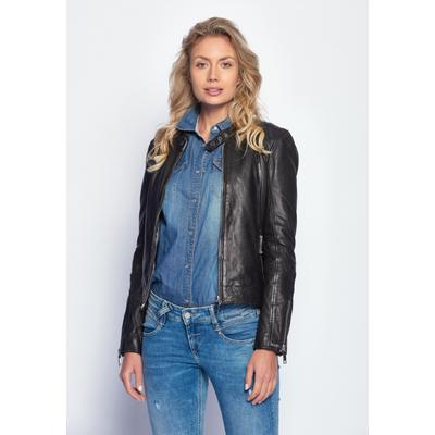 Lederjacke MAZE "Lindsay", Damen, Gr. M, schwarz, Obermaterial: 100% Lammleder. Futter: 100% Polyester, Jacken