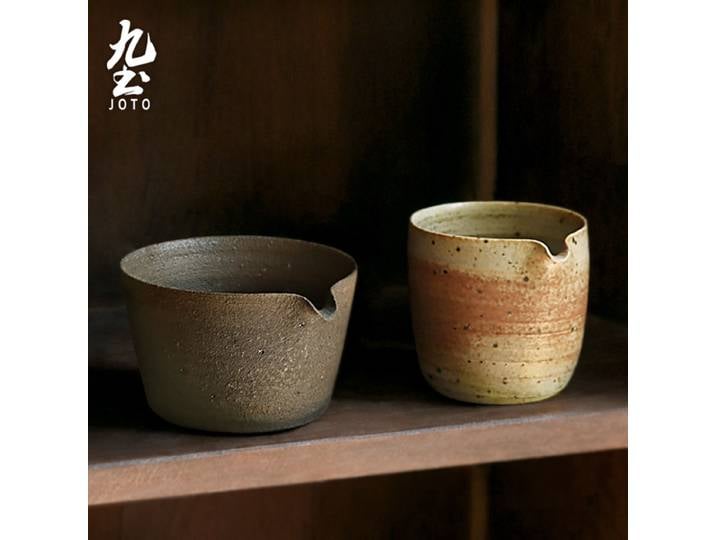 JOTO surface en céramique lisse artisanat authentique japonais pichet en céramique rustique fait à la main GBR0056