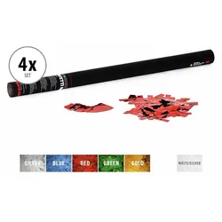 TCM FX Konfetti-Shooter 4er Set, mehrfarbig metallic