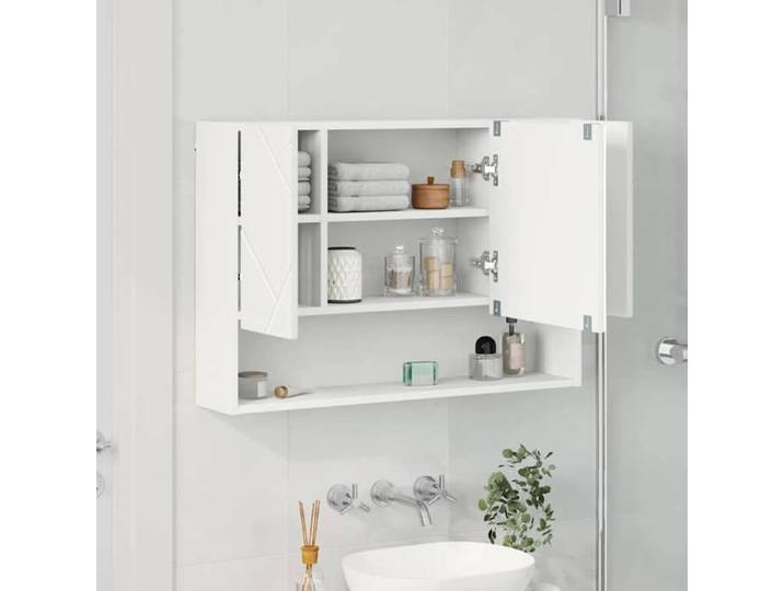 Cabinet/Armoire Miroir - NGM - Elégant Design - Meuble Miroir Blanc 80x17x55 cm bois d'ingénierie 15447698960