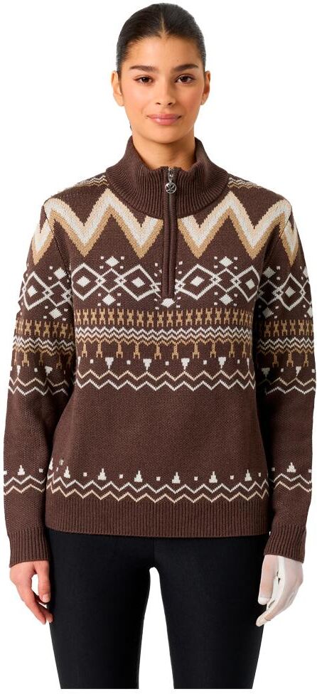 Daily Sports  - Jacquard Pullover Lined Brownie - L - Pull