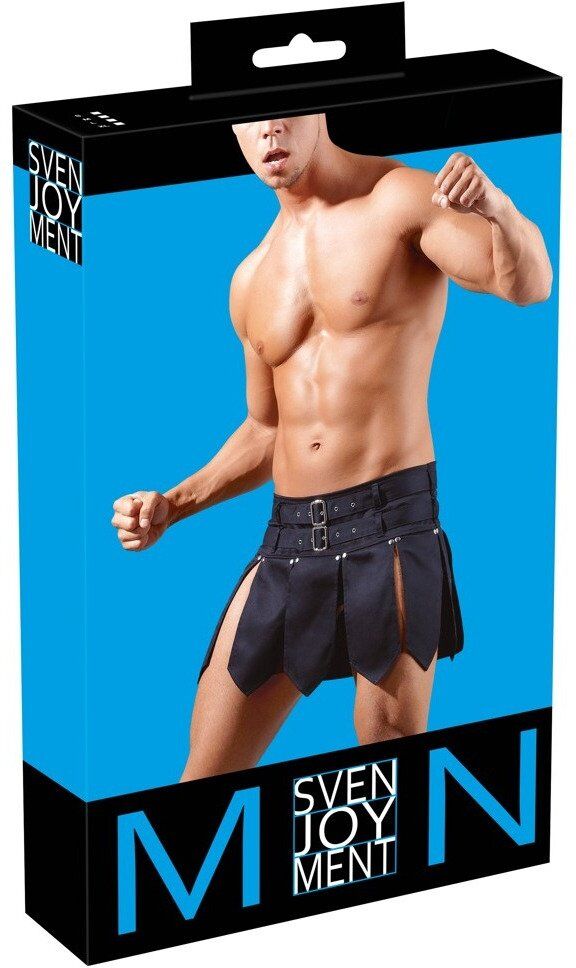 Svenjoyment Jupe homme style gladiateur avec deux ceintures
