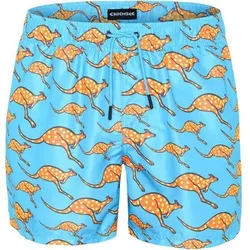 CHIEMSEE Badeshorts Farbenfrohe Badehose mit Kängurumotiv, Größe 3XL in Türkis 5021