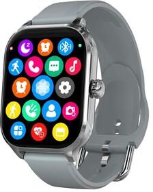 Shopalltechgadgets Bluetooth Smartwatch With HD Touch Screen And Bluetooth Calling For Men & Women silver
