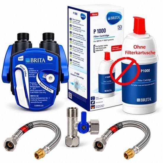 Unterirdischer Wasserfilter: für / P3000 / C300 / C500, inklusive 2 flexible Schläuche und Winkelventiladapter. Filterpatrone nicht im Lieferumfang enthalten