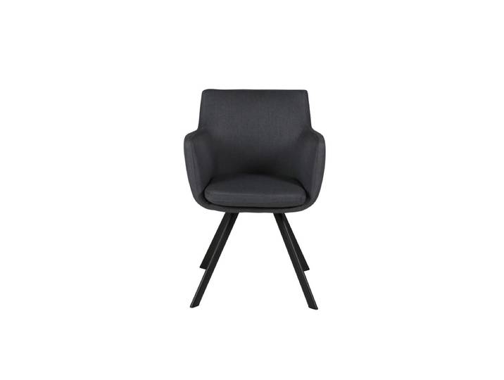 Fauteuil tissu gris foncé
