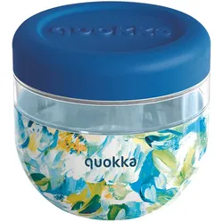 Quokka Bubble Food Jar - Lebensmittelbehälter / Snackbox 770 ml (blau Pfingstrosen)