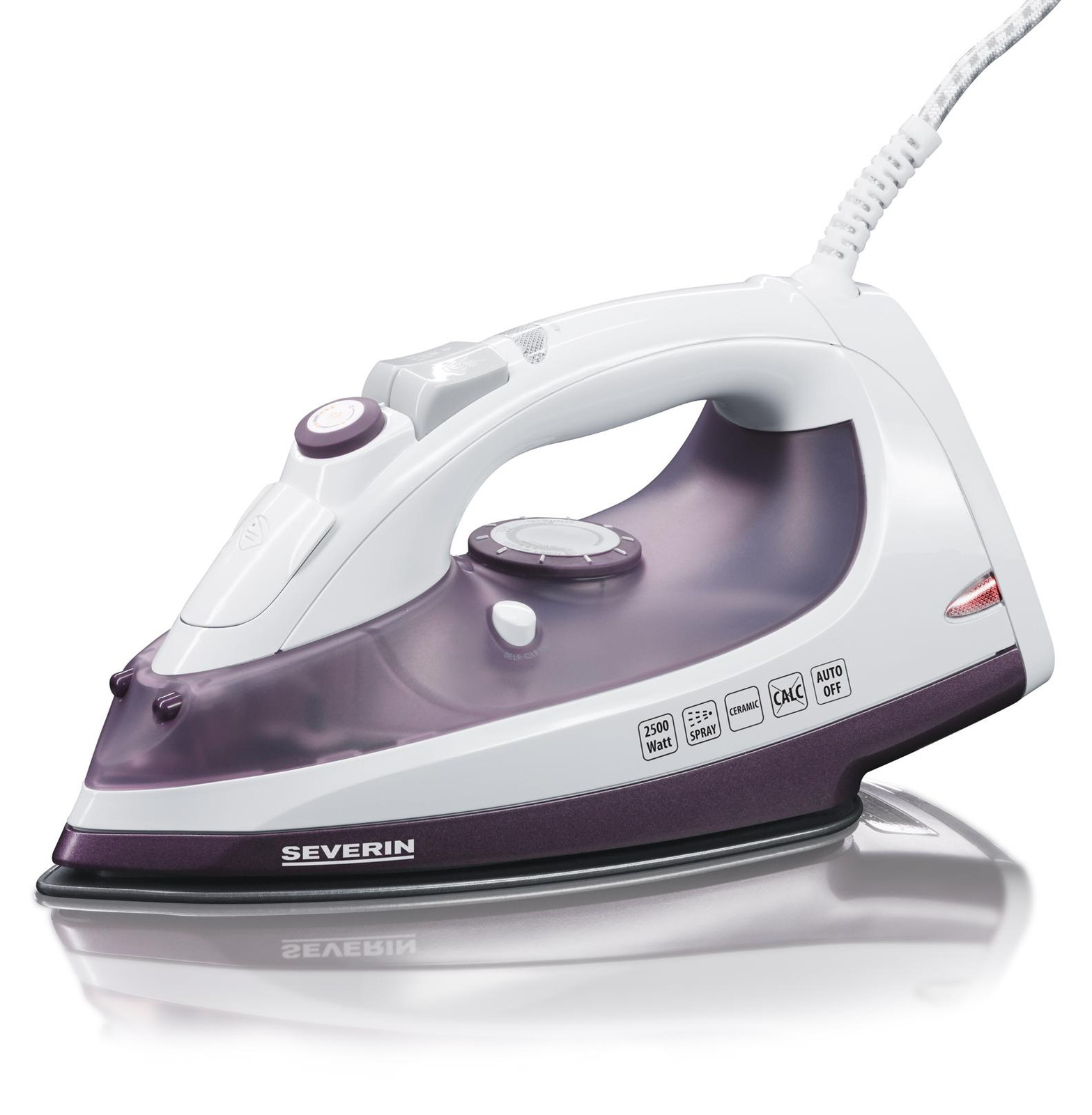 Severin BA3210 Stoomstrijkijzer - 2500W - Met keramische antiaanbakzoolplaat