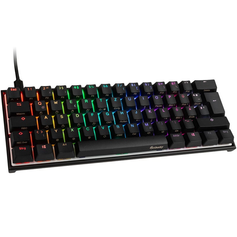 Ducky Mecha Mini Gaming Tastatur, MX-Brown, RGB-LED - schwarz