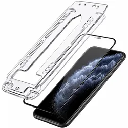 3MK Apple iPhone 11 Pro - Hardy Hardura 9H (2 Stk., Apple iPhone 11 Pro), Smartphone Schutzfolie, Transparent, Schwarz