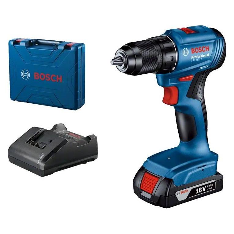 Bosch Professional Wiertarko-wkrętarka Bosch CORDLESS DRILL GSR-185 LI 18V 1X2.0AH (Bohrschrauber) (06019K3001)