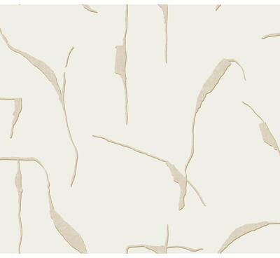 Nikki Chu Ivory Coast Caramel and Gold Premium Peel and Stick Wallpaper