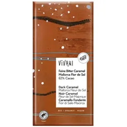 Vivani Feine Bitter Caramel Mallorca Flor de Sal 62% bio