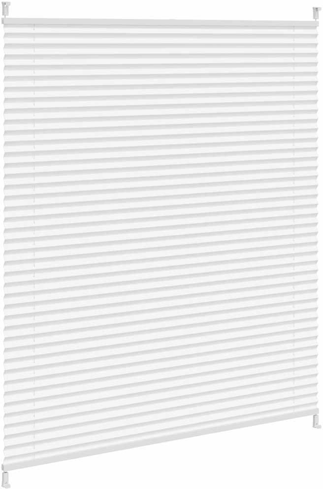 Symple Stuff Room Darkening Pleated Blind White 100cm W x 100cm L