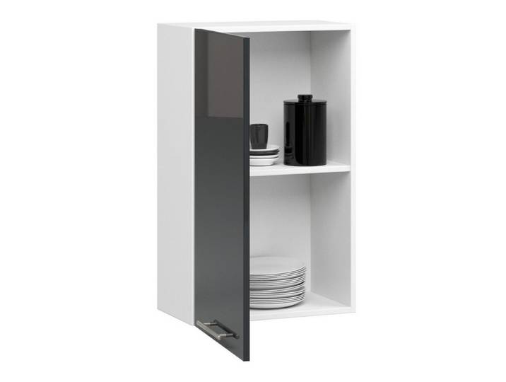 Raumhirsch Furniture Hängeschrank - Platzsparende Lösung - Hängeschrank Hochwertiger Hängeschrank in Grafit, modular einsetzbar, Soft-Close