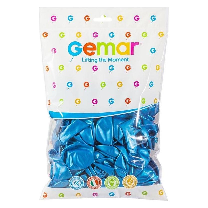 GoDan GM90 metallisch blaue Luftballons (100x) (WIKR-962331)
