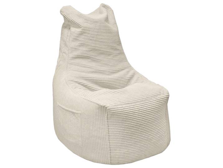 Sitzsack, Beige, 85x100x85 cm, Textil, Reißverschluss, Landhaus, CARRYHOME