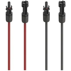 Hama, Zubehör Stromerzeuger, Solarkabel Verlängerung für PV-Anlage, MC4, 4 mm2, 2x 5 m, Rot u (Solarkabel)
